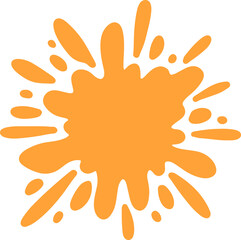 Colorful Splatter Abstract Shape
