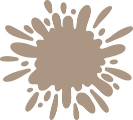 Colorful Splatter Abstract Shape
