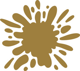 Colorful Splatter Abstract Shape
