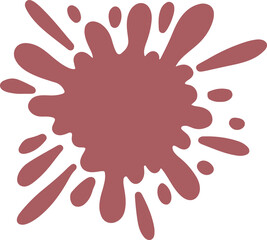 Colorful Splatter Abstract Shape
