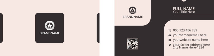 Creative modern professional elegant business card design template
