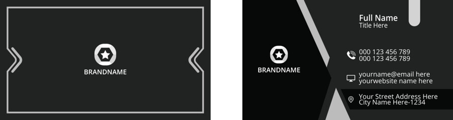 Professional elegant business card vector design