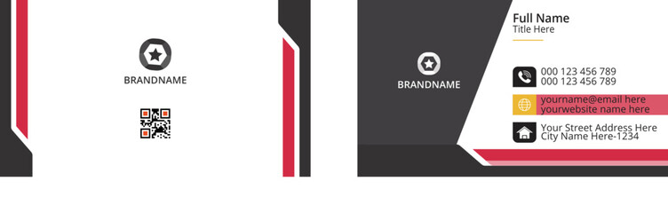 Professional elegant business card vector design