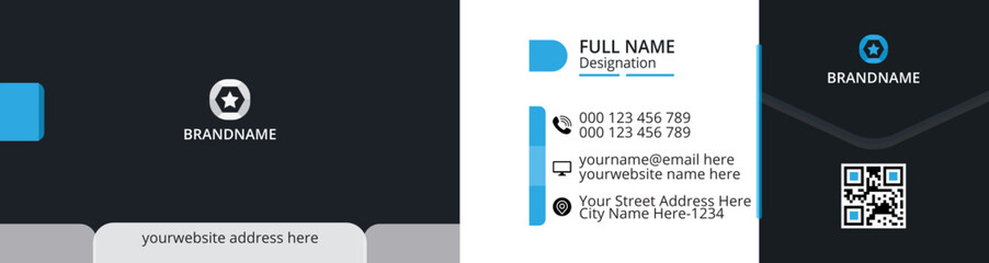 Professional elegant business card vector design