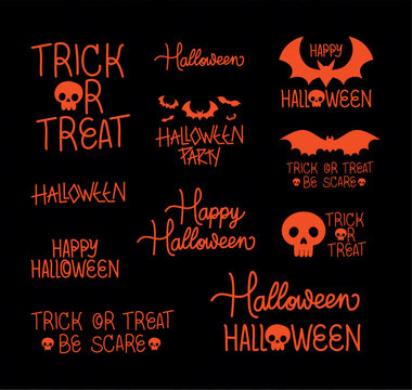 Halloween Quotes Set