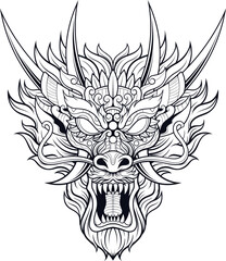 Vector illustration of animal ornament design