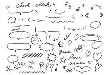 webデザインに使いやすいふきだしと飾り