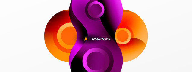 Circle geometric background. Abstract modern backdrop. Vector Illustration For Wallpaper, Banner, Background, Card, Book Illustration, landing page