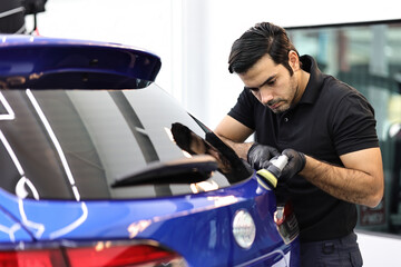 Polished blue car polishing machine polished finishing. ask for details.