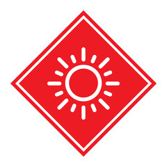 Sun protection factor icon, uv radiation block symbol, sun protect skin vector illustration