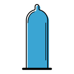 Condom icon, health protection rubber symbol, preventation web sign design vector illustration