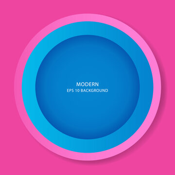 Pink and blue circle