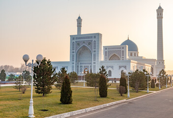 Fototapeta na wymiar Minor mosque (New mosque). Tashkent city, Uzbekistan.