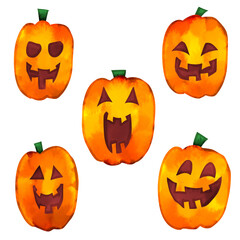 ジャコランタンの手描き水彩風イラストセット