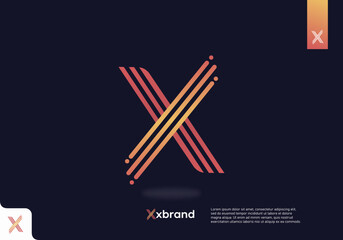 Letter X logo icon design template