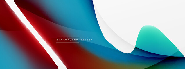 Fluid color abstract background. Liquid gradients, wave pattern. Trendy techno business template for wallpaper, banner, background or landing