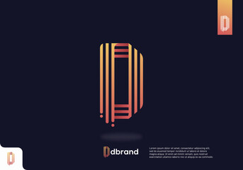 Letter D logo icon design template