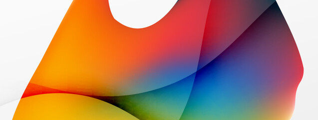 Fluid color abstract background. Liquid gradients, wave pattern. Trendy techno business template for wallpaper, banner, background or landing