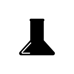 Graphic flat erlenmeyer icon for your design and website