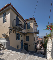 Fototapeta na wymiar Street views of the town of Nafplio, capital of the region of Argolis, Peloponnese, Greece
