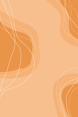 abstract orange background with lines