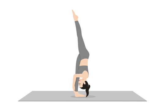 Standing Split Pose Variation Nose To Ankle, Urdhva Prasarita Eka Padasana Variation Nose To Ankle