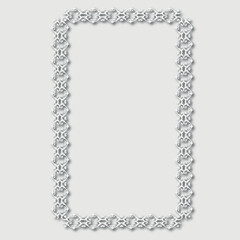 Frame, in the style of an ornament, Vector illustration eps 10, Art.