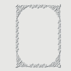 Frame, in the style of an ornament, Vector illustration eps 10, Art.