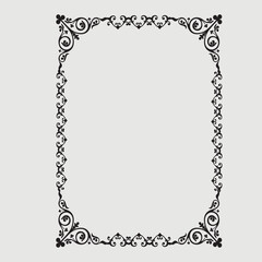 Frame, in the style of an ornament, Vector illustration eps 10, Art.