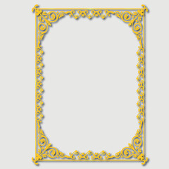 Frame, in the style of an ornament, Vector illustration eps 10, Art.