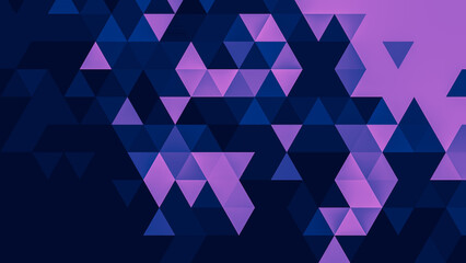 Blue pink polygonal pattern Abstract geometric background Triangular mosaic, perfect for website, mobile, app, advertisement, social media