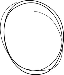 Scribble Circle Line Art