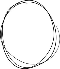 Scribble Circle Line Art