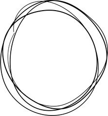 Scribble Circle Line Art