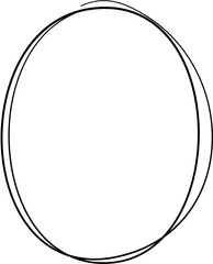 Scribble Circle Line Art