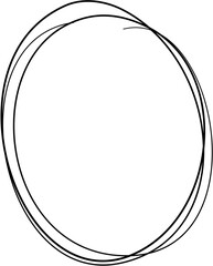 Scribble Circle Line Art