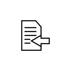 Graphic flat file import icon for your design and website