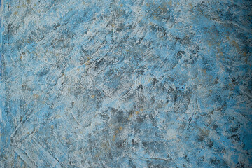 Background texture of blue plaster