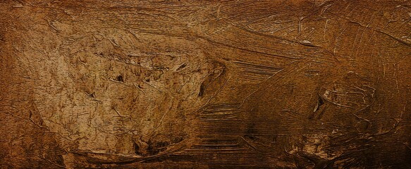 Background. Brown, chocolate paint on the wall. Rough strokes of the master.