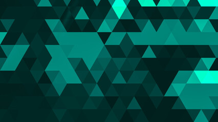 Green polygonal pattern Abstract geometric background Triangular mosaic, perfect for website, mobile, app, advertisement, social media
