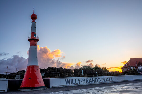 Leuchtturm an der Weser in Bremerhaven