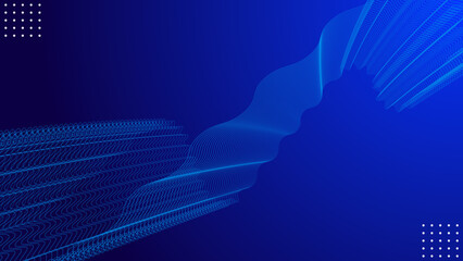 Modern dark blue background with technology abstract lines