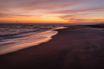 Sunset over the Indian Ocean in Sri Lanka