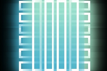 Black abstract background with glowing blue and white line elements
