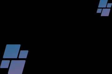 black abstract background with blue and purple square elements