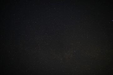 Night sky. Stars and galaxies in the sky at dusk.