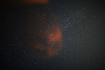 Night sky. Stars and galaxies in the sky at dusk.