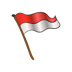 flag indonesian simple prider august 17 happy patriot day celebration state