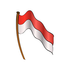 flag indonesian simple prider august 17 happy patriot day celebration state