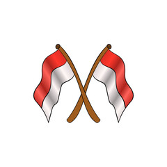 flag indonesian simple prider august 17 happy patriot day celebration state